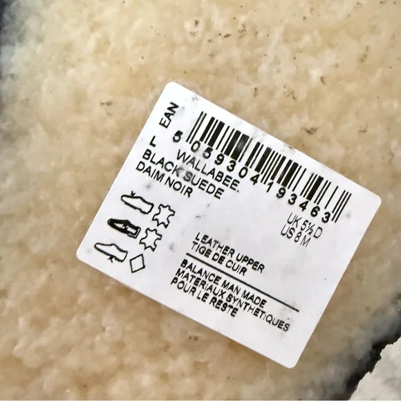 Clarks Originals Wallabee Loafer Black Suede Shoes Womens Size 8M Crepe Sole